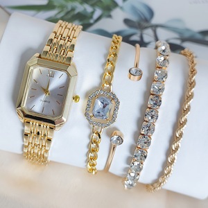 Fenyi Wholesale Jewelry Fashion New Style Casual Luxury Simple square Alloy Bracelet Quartz <b>Watch</b> <b>Set</b> Women - Product Image 3