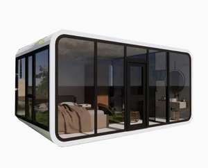 Cabine capsule autonome avec drainage complet, abri de vacances en bord de lac pour le week-end - Product Image 5