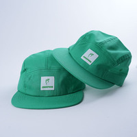 Chapeaux de camp non structurés à petit bord incurvé en coton et lin 5 panneaux personnalisés de haute qualité Ajoutez votre propre logo Chapeau de sport personnalisé