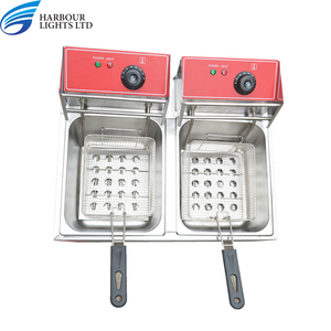 商業用電気2タンク2バスケットフライヤー工業用フライヤーポテトチップスフライパンスナックショップ用 - Product Image 3