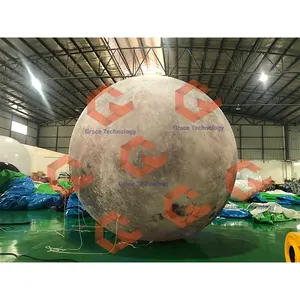 4m 5m 6m 7.5m Giant LED Lighting Moon Balloon Inflatable Globe Planet Solar System Balloon for Decorations