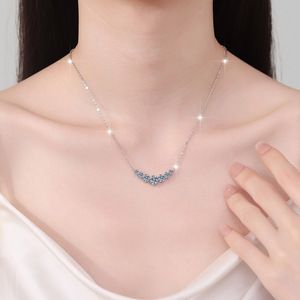 <span class=keywords><strong>Collana</strong></span> <span class=keywords><strong>con</strong></span> ciondolo a <span class=keywords><strong>cuore</strong></span> in moissanite VVS GRA da 2,8 carati in argento sterling S925, regalo da donna, spedizione dagli USA - Product Image 4