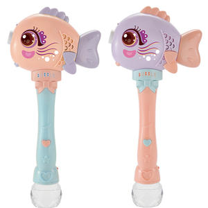 เครื่องเป่าฟองสบู่ไฟฟ้าอัตโนมัติ,ของเล่นปืนฟองสบู่ปลาพร้อมดนตรี B/o ของขวัญซานต้าน่ารักสำหรับเด็กผู้หญิงและเด็กผู้ชาย - Product Image 5