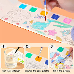 Meilleure vente de gribouillage pour enfants, image Graffiti de Gouache pour enfants, trempage dans l'eau pour dessiner aquarelle, peinture, <span class=keywords><strong>livre</strong></span> de coloriage - Product Image 6