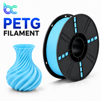 Filamento para Impresora 3D Becreative PETG de 1.75 mm y 1 kg, Alta Resistencia, Bajo Olor, para Impresoras 3D FDM, Soportes de Exhibición, Letreros, Placas de Identificación