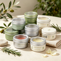 Contenant rond fileté en aluminium 50g/ml en stock pour huile corporelle, huile de serpent, crème, parfum solide et aromathérapie – Vente en gros