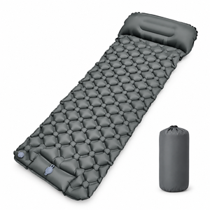 Matelas de couchage gonflable individuel en TPU avec pompe à pied intégrée, léger, forme enveloppe, résistant à l'humidité, 2 saisons, écologique - Product Image 6