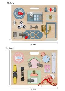 Tablero de Actividades Montessori, Juguete de Desarrollo, Tablero Sensorial de Actividades para Niños y Niñas - Product Image 3