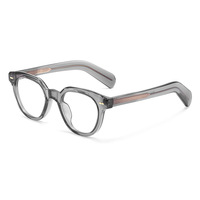 8638 CP Montura de Gafas Unisex Estilo Japonés Vintage con Protección Anti Luz Azul para Miopía, Soporte para Logotipo Personalizado
