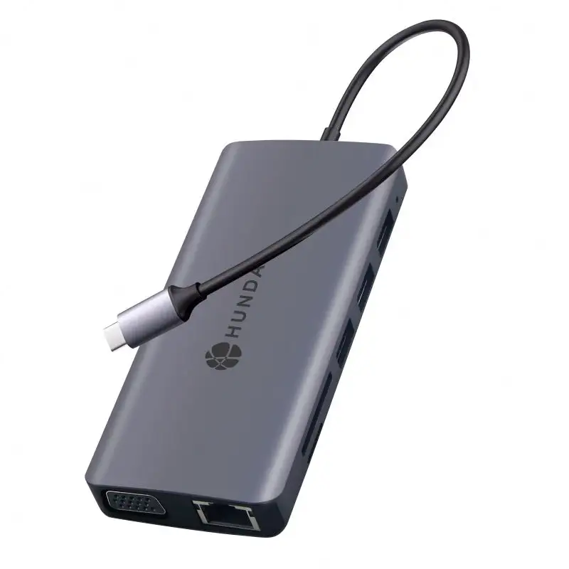 HUNDA 2020 신기술 11 in 1 USB Type C 다기능 전원 공급 범용 PD 고속 충전 허브 어댑터