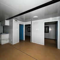 Villa moderne préfabriquée en acier léger de 40 pieds sur 20 pieds, prête à l'emploi, avec 2, 3, 4 ou 5 chambres, maison conteneur extensible à vendre, maison mobile