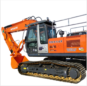 รถขุดไฮดรอลิกแบบตีนตะขาบ Hitachi Zaxis 260HG สีส้ม รุ่นมือสอง พร้อมรางและห้องโดยสาร - Product Image 1