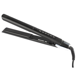 <span class=keywords><strong>Lisseur</strong></span> à cheveux en titane plaqué kératine 1 pouce 250°C/480°F avec écran LED et cordon d'alimentation électrique pour hôtel/camping-car - Product Image 1
