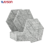 Panneaux acoustiques muraux en diamant blanc autocollants, réduction du bruit NRC 0.75 pour la décoration intérieure