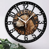 Horloge murale circulaire en fer de 25 cm au design minimaliste, décoration moderne
