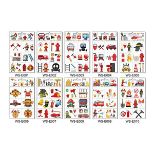 Adesivi per Finestre con Tatuaggi Educativi per Bambini, Impermeabili, Design Cartoon, Decorazioni Temporanee per Feste e Vacanze - Product Image 4