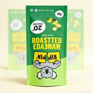 Bolsa de Plástico Mylar de 3 Lados con Autosellado, de Grado Alimenticio, para Impresión Personalizada, para Edamame Tostado, Chicle, Alimentos Enlatados y Bocadillos - Product Image 3