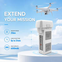 بطارية طيران ذكية BATTIVUS PHA-2 بسعة 6000 مللي أمبير في الساعة لسلسلة DJI Phantom 2، بطارية بديلة عالية السعة 11.1 فولت