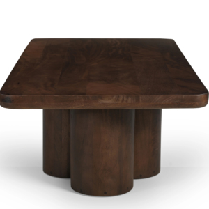 Mesa de centro de madera maciza de mango de diseño moderno, muebles de diseño marrón movibles de primera calidad para sala de estar, muebles para el hogar al por mayor - Product Image 1