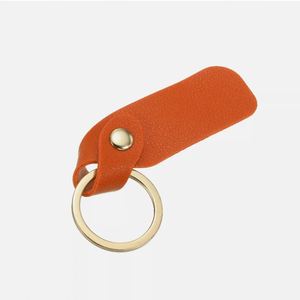 Blank Fob Kit Rectangular Pu Leather Keychain With <b>Key</b> <b>Ring</b> Minimalist Keyring for Diy - Product Image 4