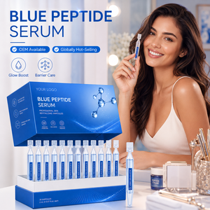 Sérum Peptidique Bleu en Gros, Ampoules Hydratantes Profondes pour le Visage, Fournisseur Direct d'Usine OEM ODM, Solution de Soin de la Peau - Product Image 6