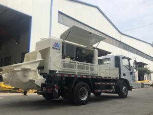 Alta eficiencia 80 metros cúbicos por hora Bomba de transporte de <span class=keywords><strong>hormigón</strong></span> diésel montada en <span class=keywords><strong>camión</strong></span> <span class=keywords><strong>Precio</strong></span> competitivo para uso en construcción - Product Image 5