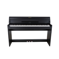 Piano numérique droit 88 touches en plastique, clavier électronique avec fonctionnalité USB/MIDI, design compact pour usage domestique, directement de l'usine