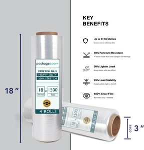 ฟิล์มยืดใสแบบหนา ฟิล์มห่อหุ้มอุตสาหกรรม เหมาะสำหรับการขนย้าย บรรจุภัณฑ์ การจัดส่ง และถุงป้องกันการจัดเก็บ - Product Image 3