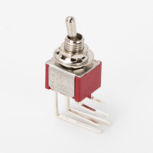 6MM <span class=keywords><strong>DPDT</strong></span>-Kippschalter an 6-poligem kleinen Kippschalter Leiterplatte halterung rechtwinkliger Kippschalter 2 Gang für Kfz-Motorräder - Product Image 6