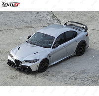 Kit carrosserie large GTAM semi-carbone adapté aux Alfa Romeo Giulia 952 2016-2022, pare-chocs avant et ailes modifiés GTAM