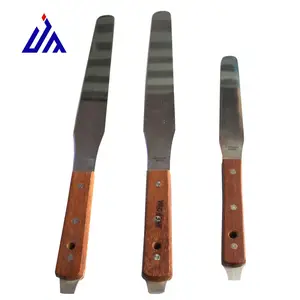 high quality stainless steel knife with wooden handle spatula for screen printing inks