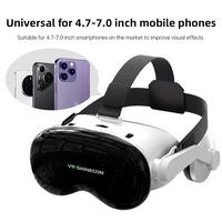 Lunettes VR 3D VR SHINECON G18EB avec écouteurs sans fil pour téléphones de 4,7 à 7,0 pouces 600 °   Myopie réglable 350mAh