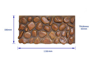 Facile à installer NEU panneau mural en <span class=keywords><strong>polystyrène</strong></span> moderne grande dalle feuilles de maison légères PU mousse de polyuréthane dur cloison extérieure - Product Image 3