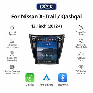 Pour Nissan X-Trail / <span class=keywords><strong>Qashqai</strong></span> (2012+) Écran vertical Tesla 12,1 pouces, autoradio, unité centrale multimédia sans fil Android Auto & CarPlay - Product Image 1