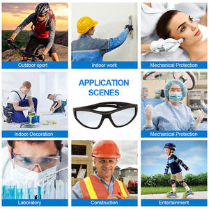 カスタムダストクリアダークレンズゴーグルシールドトレンディなAnsiZ87ユニセックス耐衝撃性サングラス作業防曇安全メガネ - Product Image 2