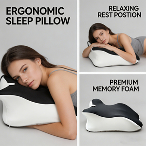 Oreiller cervical en mousse à mémoire de forme haute densité avec housse tricotée pour le <span class=keywords><strong>bien</strong></span>-être sexuel des couples et les positions intimes - Product Image 4