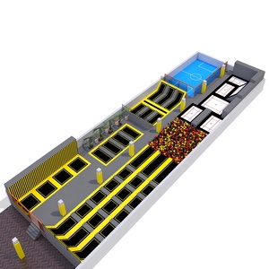 China Custom Kids Commercial Indoor Park Trampoline With <strong>Dodgeball</strong> - Product Image 5