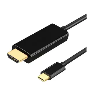 新款1.8米手机至电视USB C至HDMI电缆类型C至4K 60HZ HDMI电缆，适用于MacBook Pro笔记本电脑和Galaxy S20
