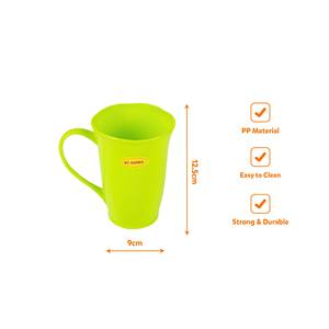 440ml Drinking <b>Cup</b> 90mm Durable Beverage Mug Plastic Mug with Handle Office Kitchen Drinkware Food Grade BPA Free <b>Reusable</b> Drink - Product Image 5