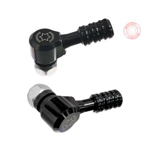 SOMOTO Taiwan Tiges de valve en aluminium CNC à 110 degrés, 10 mm, ajustement universel, bouchon et corps de valve de pneu angulaires de haute précision - Product Image 3