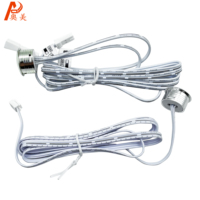 Interrupteur tactile intelligent 12V encastré pour armoire, placard, cave à vin, avec variateur d'intensité intégré, en ABS
