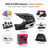 En stock Casque de vélo intégral certifié CE EN1078 Casque de vélo de descente Enduro Casque de vélo de course en montagne Équipement de protection Casque VTT