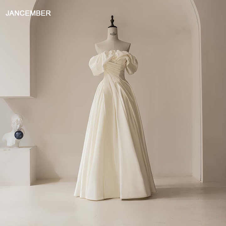 simple beach wedding dresses New Arrival A-line Popular Vintage WD042  bridalsew V Neck 5 Simple Beach Bridal Gown with