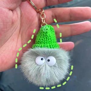 พวงกุญแจตุ๊กตาปอมปอมขนนุ่มสุดฮิต น่ารักสไตล์การ์ตูน เหมาะสำหรับเป็นของขวัญส่งเสริมการขาย - Product Image 3