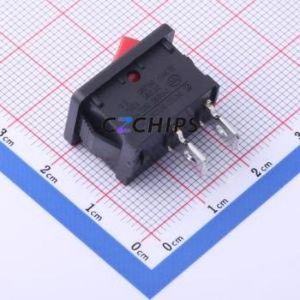 RS601A-1010011R3B Rocker Switch Through hole Component (THT) Switch 21mm 15mm 13.6mm Concave Bend - Product Image 2