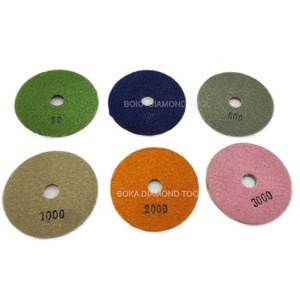 4 Zoll/100mm 7 Schritte 80MM Diamond Dry Wet Granite Marmor pads zum Schleifen von Polierbeton-Arbeits platten - Product Image 4