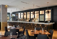 Comptoir de bar commercial sur mesure pour pub et club, design vintage, vente directe usine
