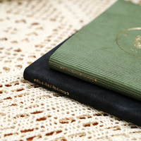 Carnet fin personnalisé avec logo sur mesure, couverture estampée or rose entièrement personnalisable, papeterie esthétique, cadeau