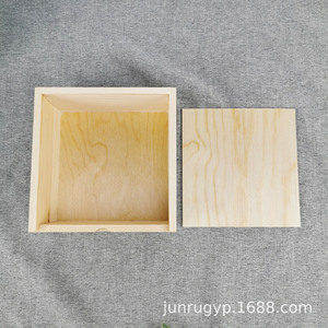 <b>Pine</b> Wooden Jewelry <b>Box</b> With Lid Customizable Size For Storage And Gift Use - Product Image 1