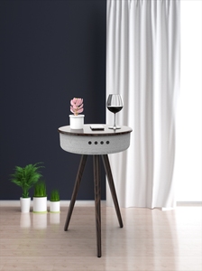 Tuya bàn thông minh cho loa <span class=keywords><strong>Bluetooth</strong></span> với RGB LED chiếu sáng siêu chất lượng âm thanh cao và sạc không dây - Product Image 4